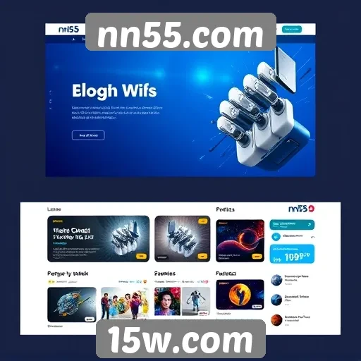 Evolução do design do site nn55.com