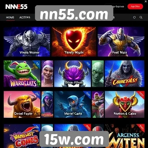 Análise da variedade de jogos disponíveis no nn55.com